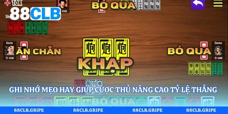 Ghi nhớ mẹo hay giúp cược thủ nâng cao tỷ lệ thắng